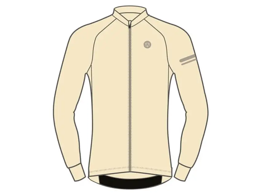 AGU Solid Performance långärmad cykeltröja Peanut Cream herr