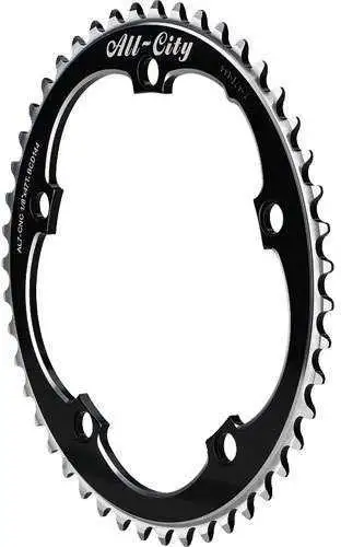 Drev All-City 612 Track 144 bcd single speed 44T svart