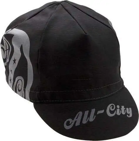 Cykelkeps All-City Shield svart one-size