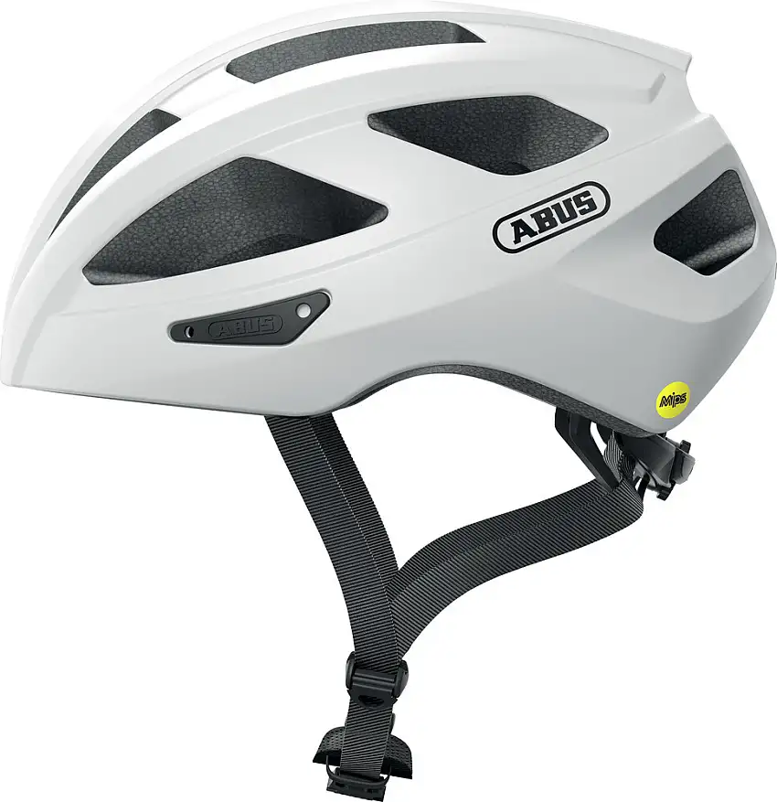 Abus Macator MIPS cykelhjälm Polar White