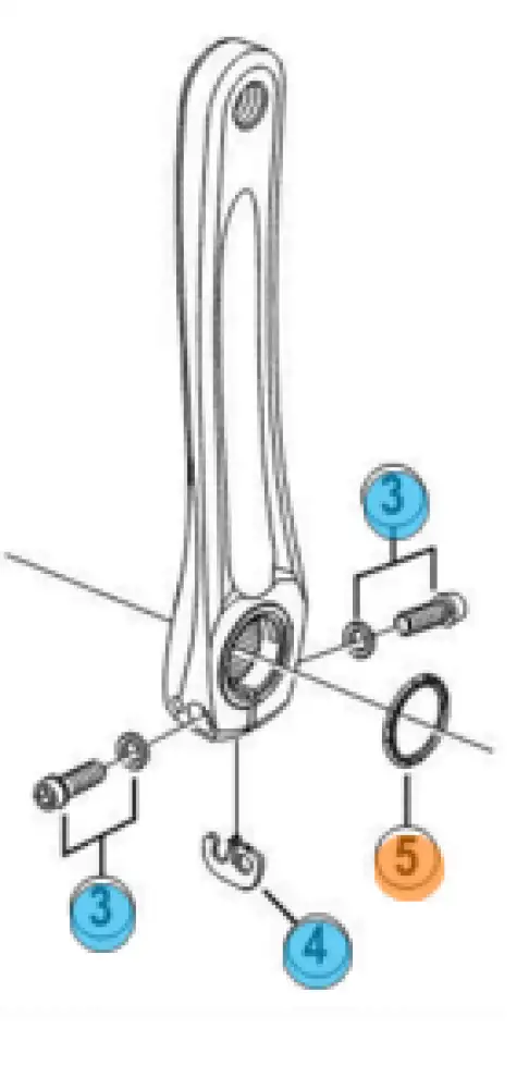 Avståndsskiva till Shimano pedalarmar