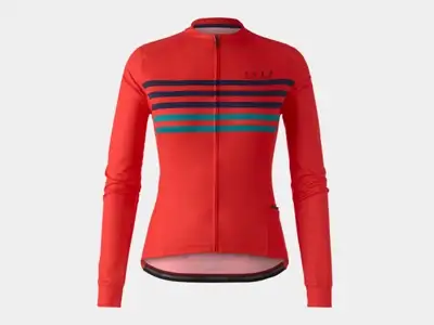 Tröja Bontrager Circuit Long Sleeve Dam Radioactive Red/Teal