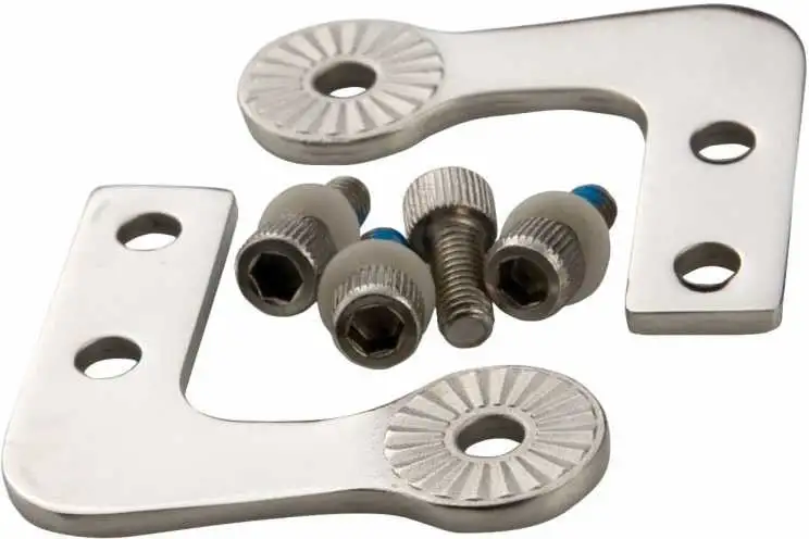 Hjulfäste till pakethållare Bontrager Backrack/Lightweight stegformat silver 2-pack