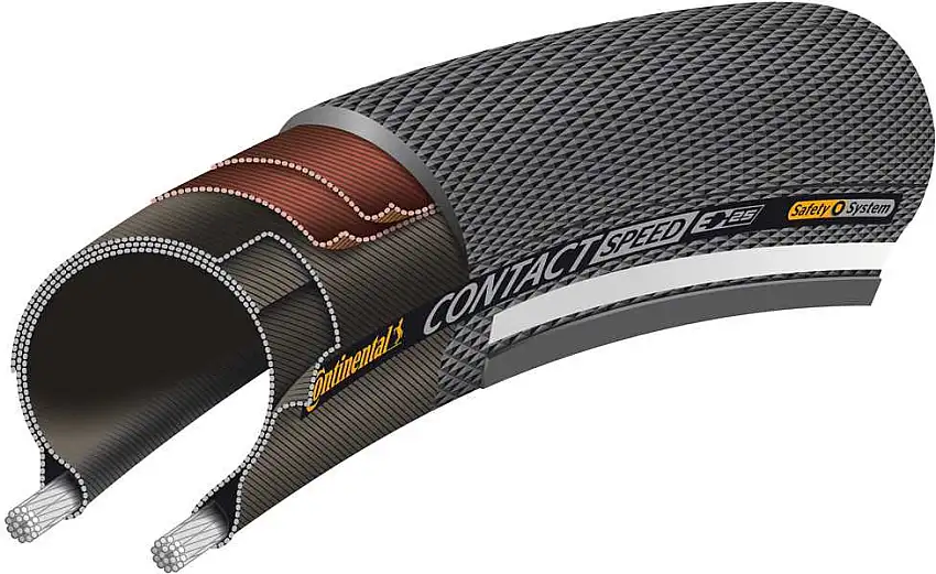Cykeldäck Continental Contact Speed SafetySystem Breaker 37-622 (28 x 1 3/8 x 1 5/8") svart