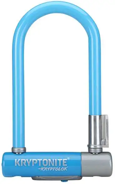 Bygellås Kryptonite Kryptolok 2 Mini 7 blå med Flexframe fäste SSF-Godkänt 8.2 x 17.8 cm