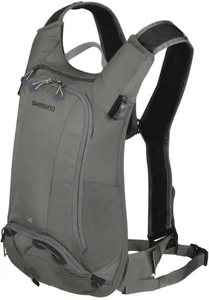 Ryggsäck Shimano Unzen 6 l med 2 l vätskebehållare grå