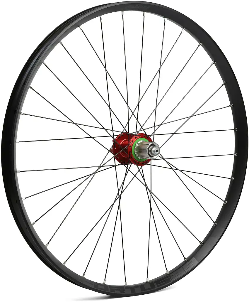 Bakhjul Hope Fortus 35 Pro 4 27.5" IS 135/142 mm Shimano/SRAM aluminium röd