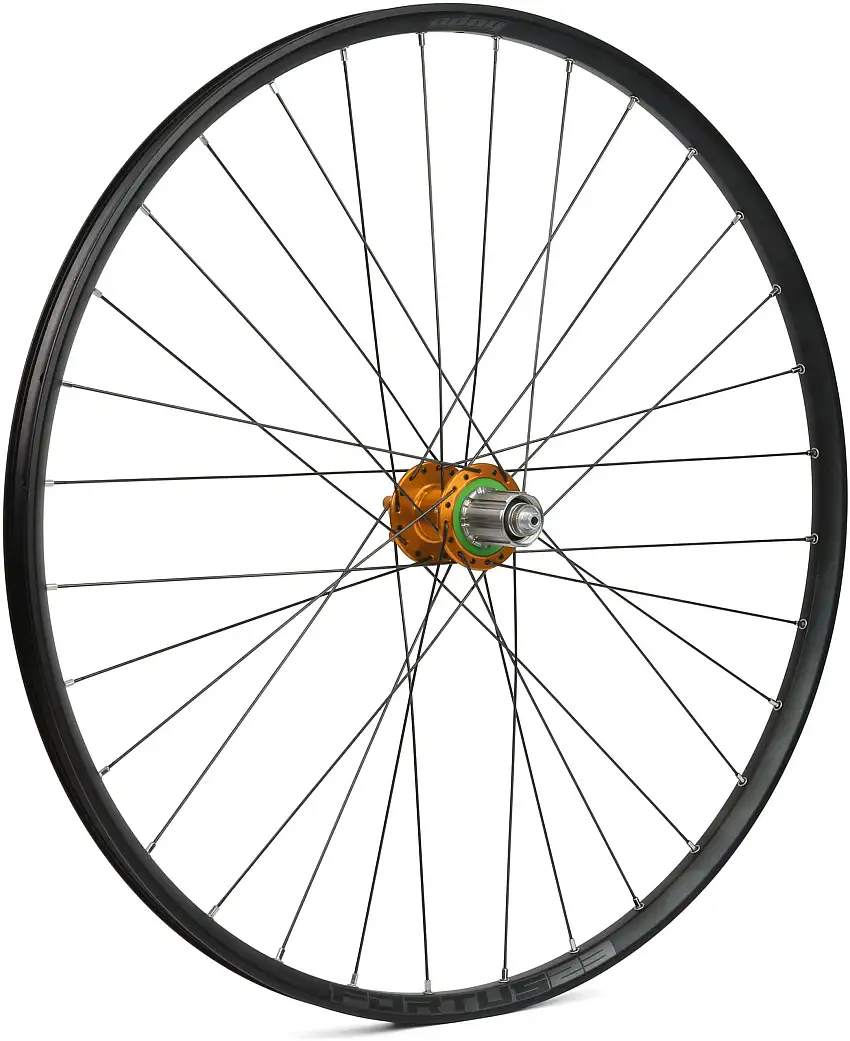 Bakhjul Hope Fortus 23 Pro 4 Boost 27.5" IS 148 mm Shimano/SRAM stål orange