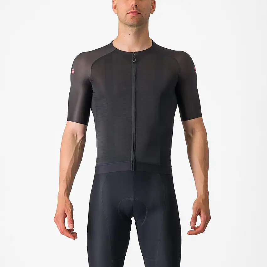 Castelli Aero Race 7.0 Cykeltröja, Ljus Svart