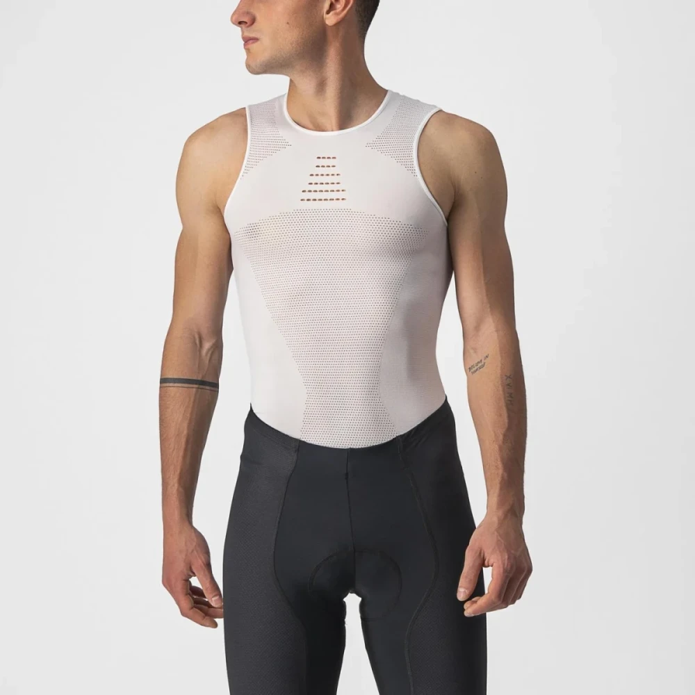 Castelli Core Ärmlös Sömlöst Baslager Vit