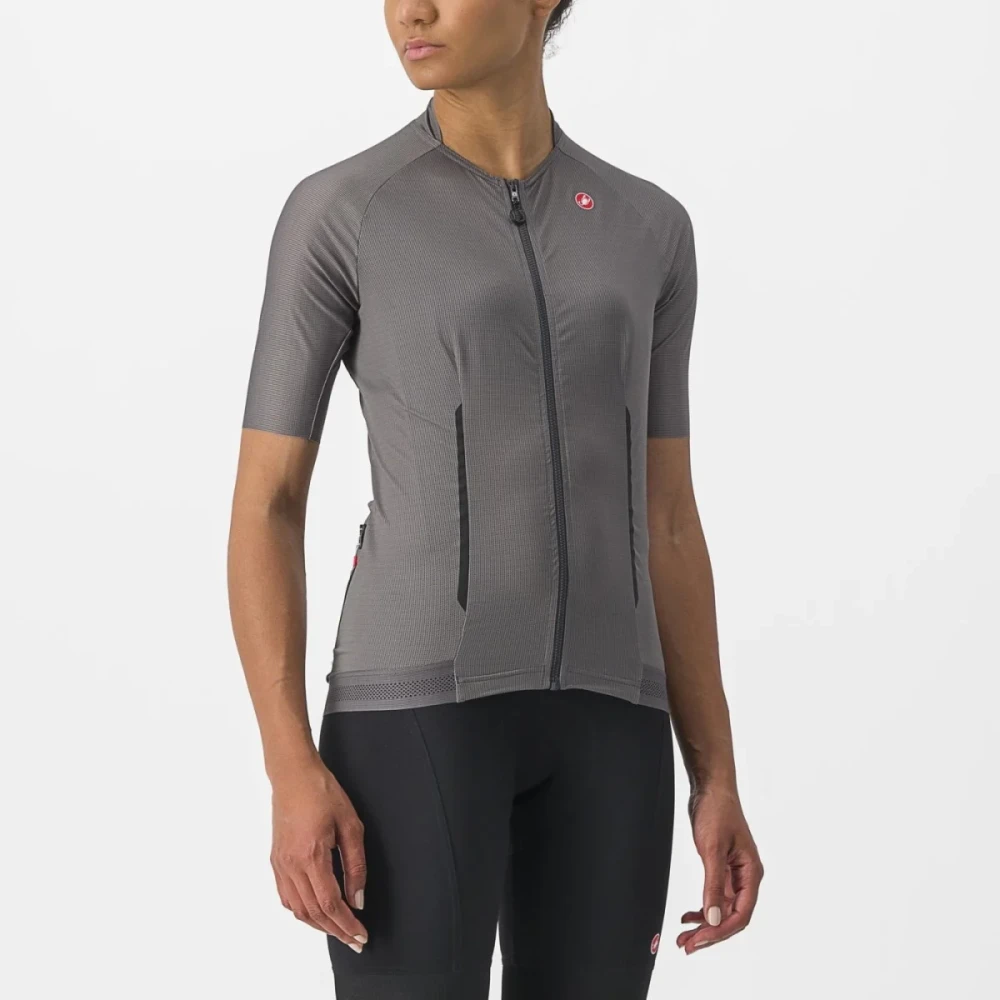 Castelli Endurance kortärmad cykeltröja gunmetal gray dam