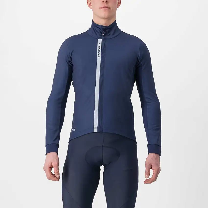 Castelli Entrata cykeljacka blå/silver herr
