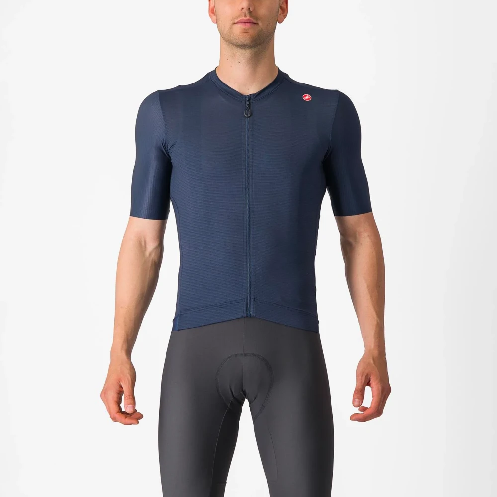 Castelli Espresso Cykeltröja, Belgian Blue/Silver Moon