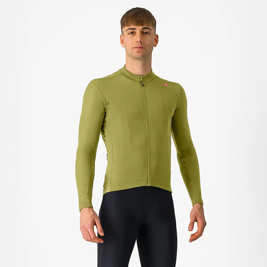 Castelli Espresso Thermal cykeltröja Deep Green herr