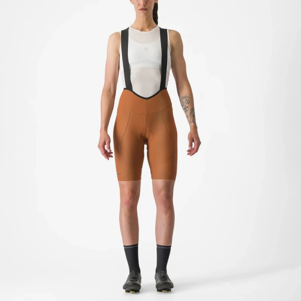 Castelli Espresso W DT Bibshorts Dam, Mocha