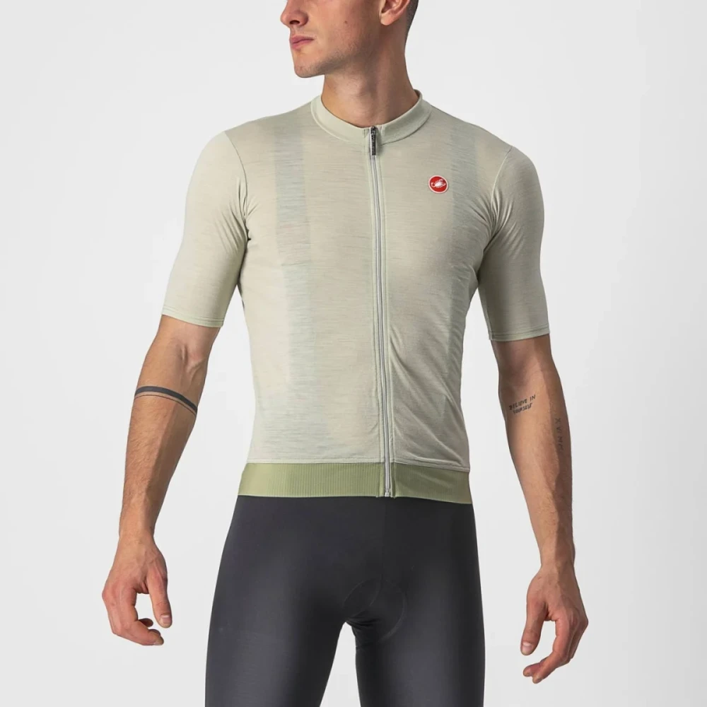 Castelli Essenza cykeltröja dessert green herr