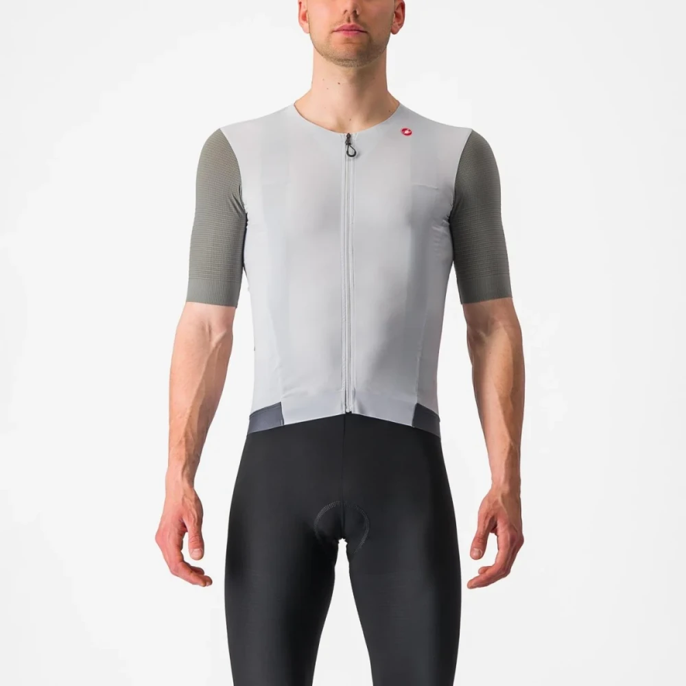 Castelli Premio Black kortärmad cykeltröja herr Silver Gray/Sedona Sage
