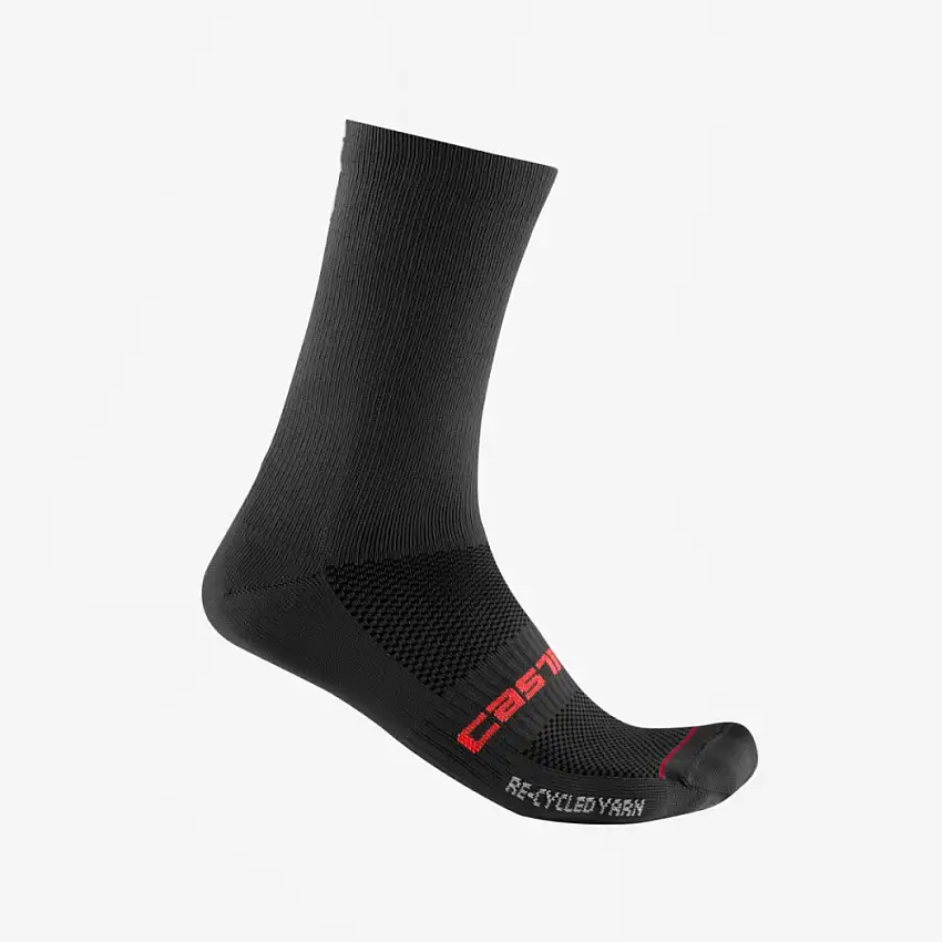 Castelli Re-Cycle Thermal 18 cykelstrumpor svart