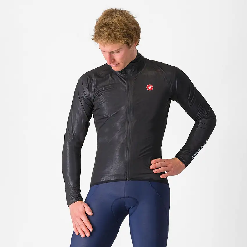 Castelli Squall Shell vattentät cykeljacka svart/grå herr