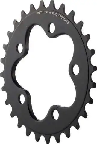 Drev Dimension 74 bcd single speed 28T svart