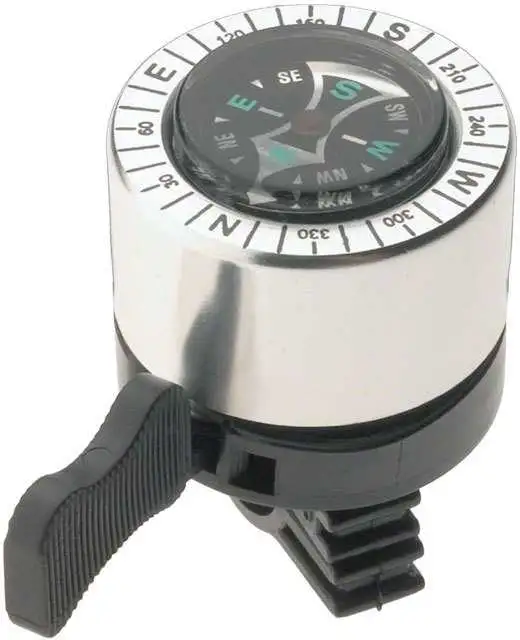 Ringklocka Dimension Compass silver/svart