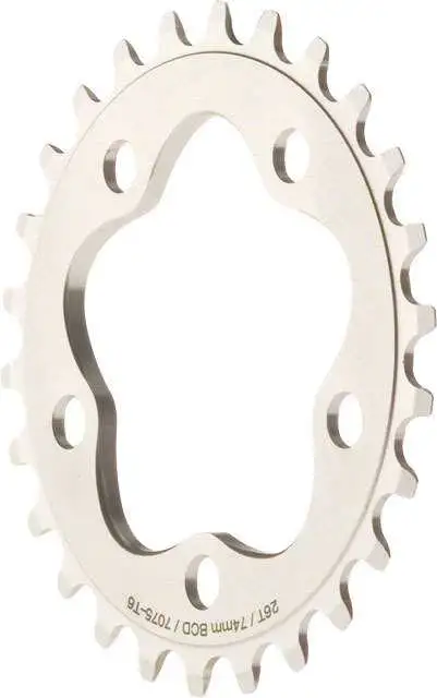 Drev Dimension 74 bcd single speed 26T silver