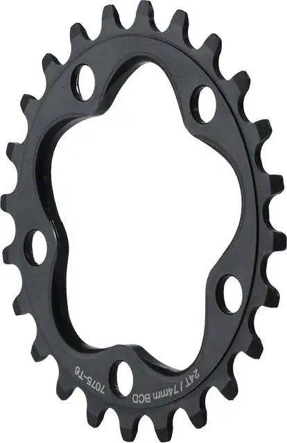 Drev Dimension 74 bcd single speed 24T svart