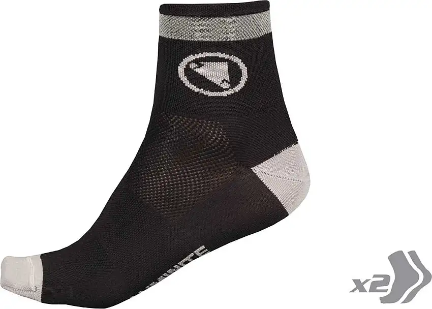 Strumpor Endura Luminite 2-pack svart one-size