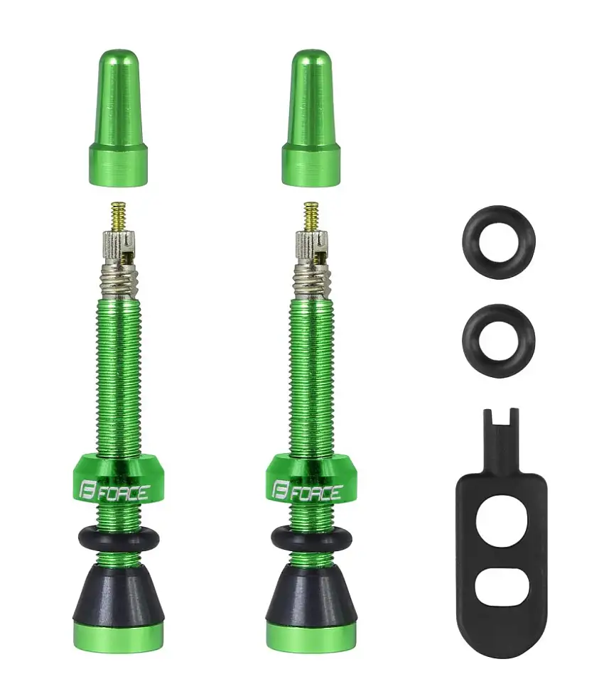 Force ventil set till tubeless grön