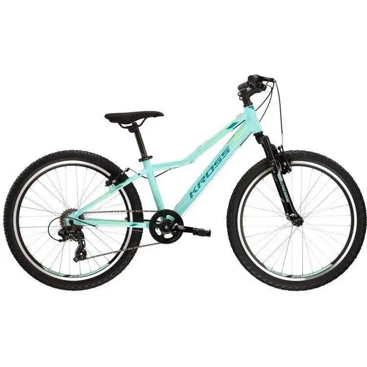 Barncykel Kross Lea JR 1.0 24" akvamarin/grön