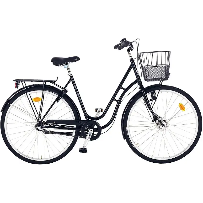 Damcykel Skeppshult Original 7-Växlad Spegelsvart
