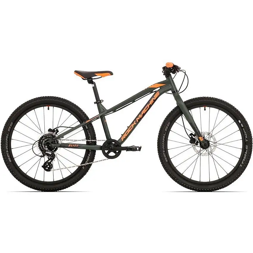 Barncykel Rock Machine Blizz 24 HD brun/orange/svart