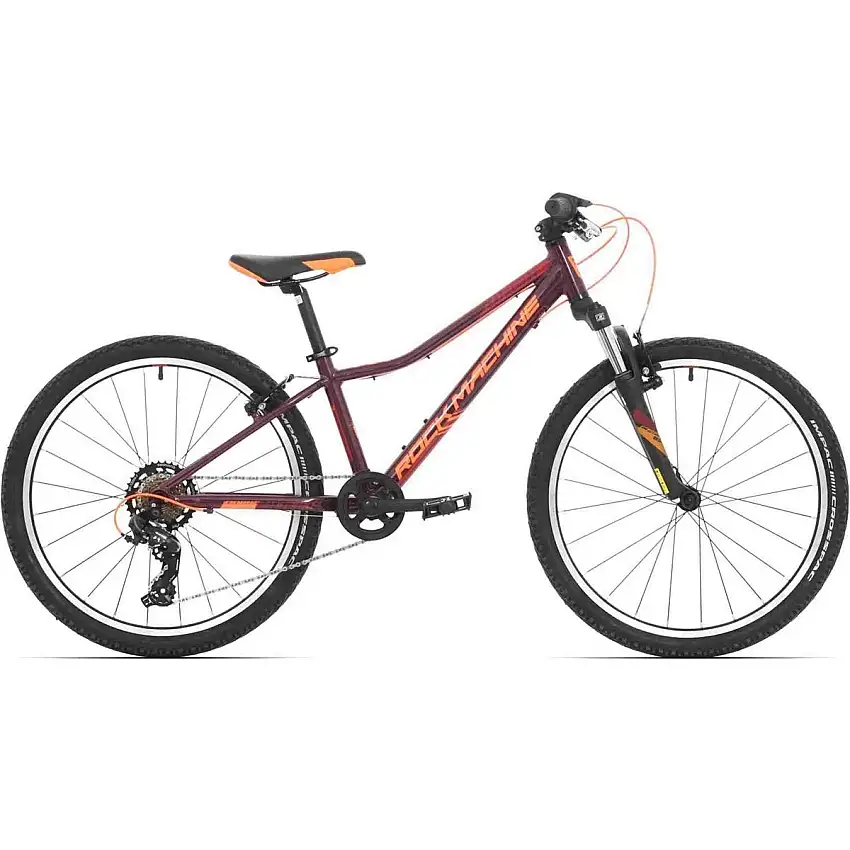 Barncykel Rock Machine Catherine 24 VB röd/orange