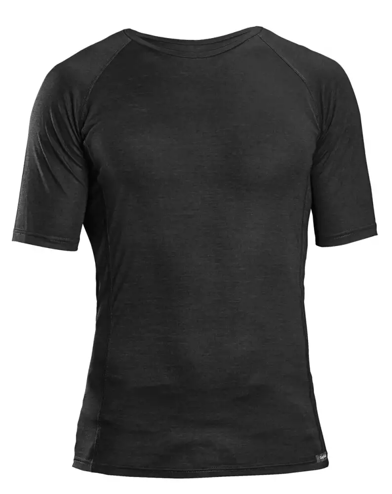 GripGrab Merino Base Layer Kortärmad Svart