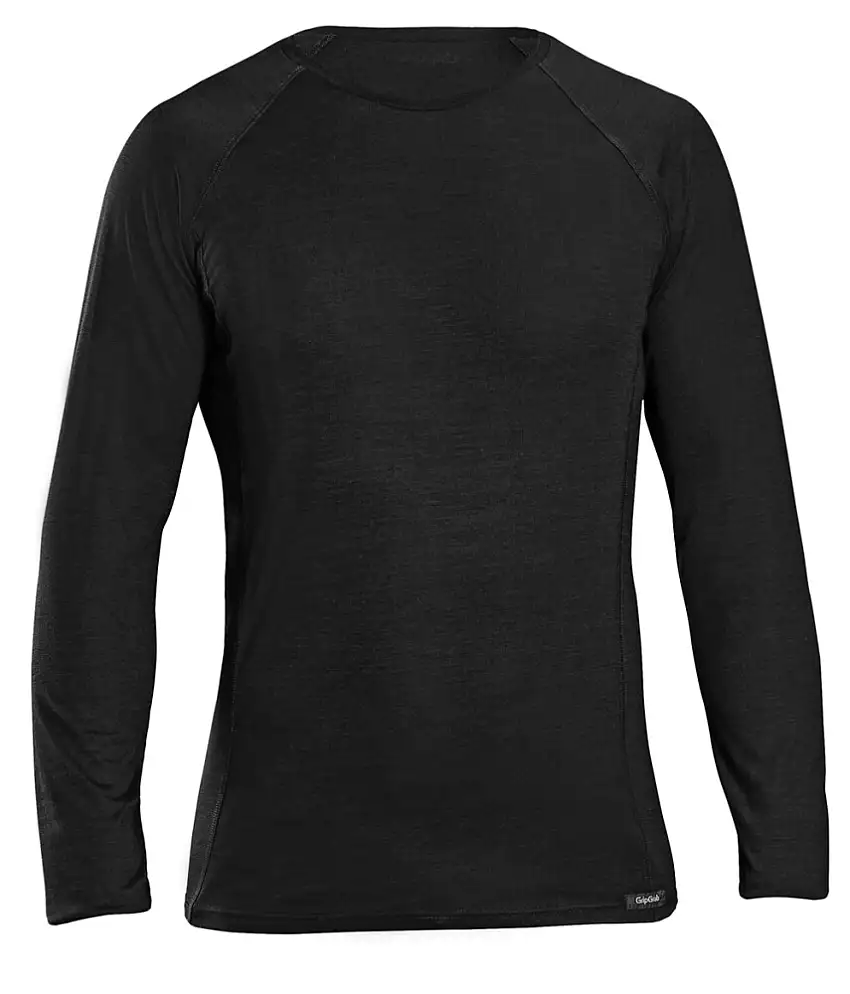 GripGrab Merino Base Layer Långärmad Svart