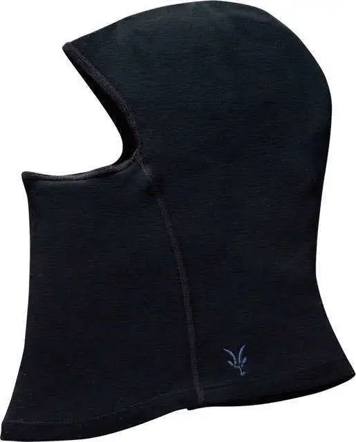 Balaclava Ibex Merinoull svart one-size