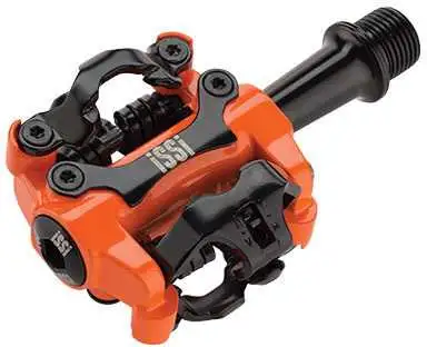 Cykelpedaler ISSI II Hi-Vis orange inkl. pedalklossar