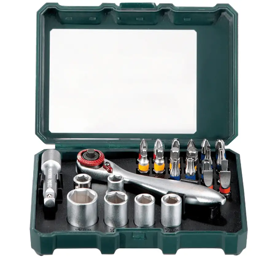 METABO Bit/Topnøglesæt m. 26 delar