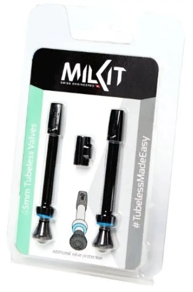 Milkit Tubeless Ventiler Set av 2 st. 55mm