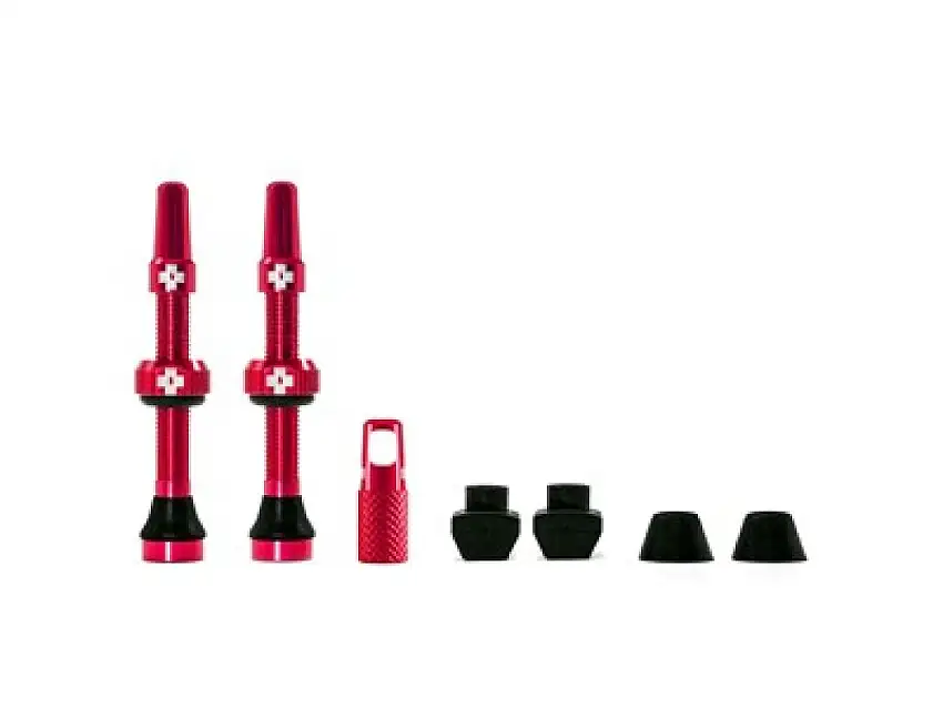 Muc-Off Ventilset Tubeless 2 st 44 mm Röd
