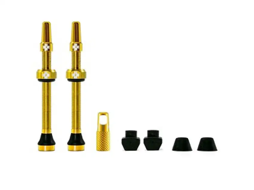 Muc-Off Ventilset Tubeless 2 st 60 mm Guld