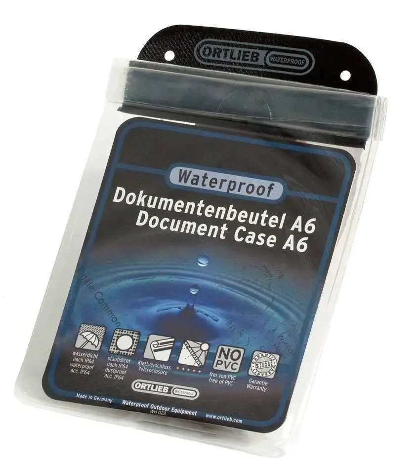 Kartfodral Ortlieb A6 clear