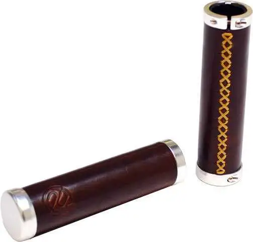Handtag Portland Design Works Leather 130 mm brun/silver