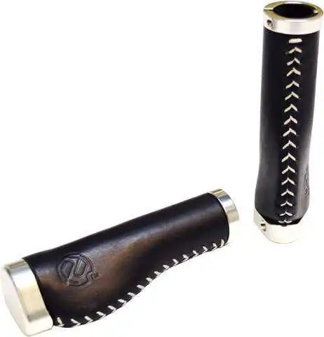 Handtag Portland Design Works Leather 130 mm Ergo svart/silver