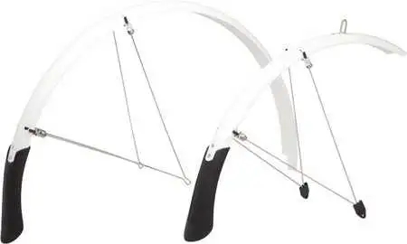 Skärmset Planet Bike Cascadia Hybrid/Touring 622 x 45 mm vit