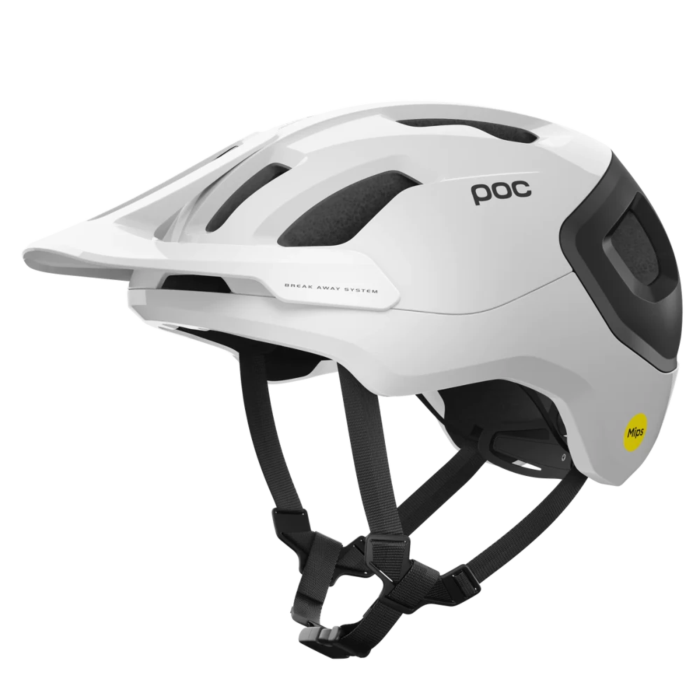 POC Axion Race Mips cykelhjälm hydrogen white/uranium black matte