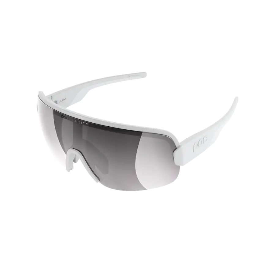 POC Aim Cykelglasögon, Hydrogen White Clarity Road Silver Mirror