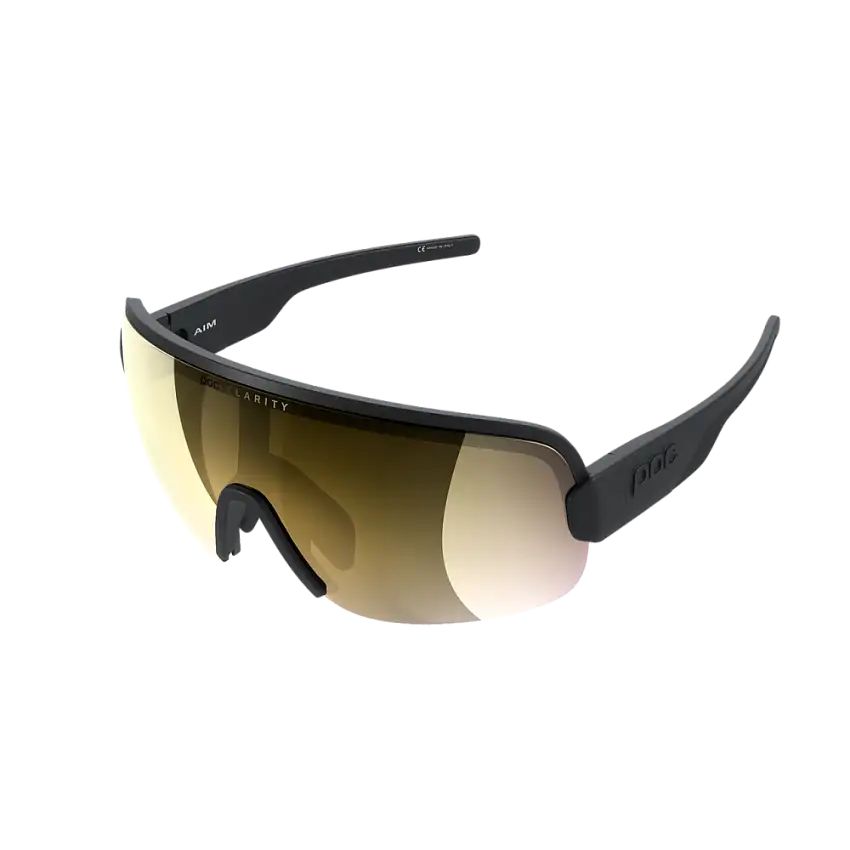 POC Aim Cykelglasögon, Uranium Black Clarity Road Gold Mirror