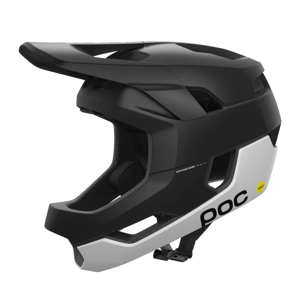 POC Otocon Race Mips Fullface Hjälm, Uranium Black/Hydrogen White
