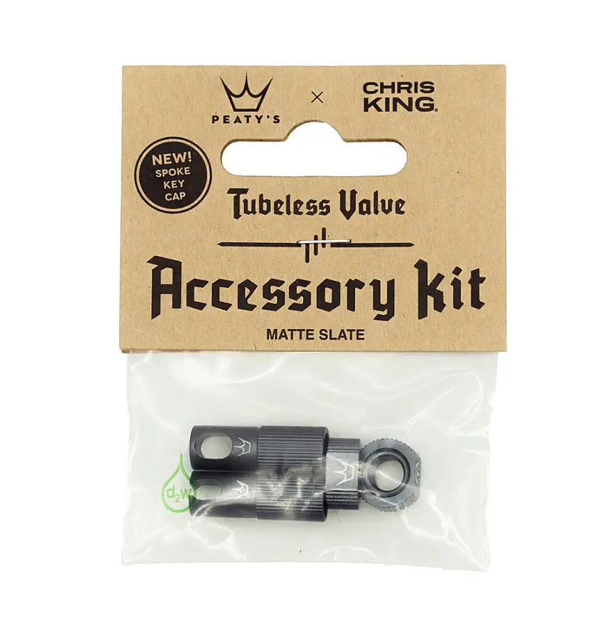 Peatys x ChrisKing Tubeless Ventil Kit Slate